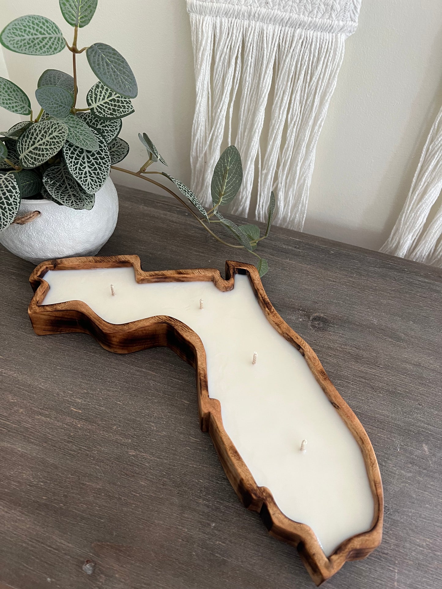 State of Florida Wooden Soy Wax Candle