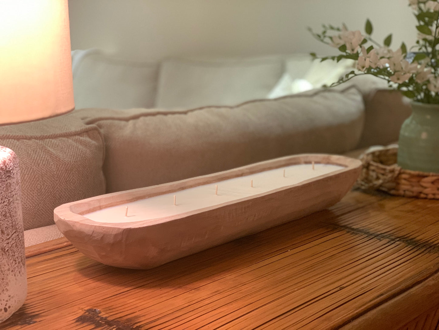 24" 6-Wick Wooden Soy Wax Candle Mega Yacht
