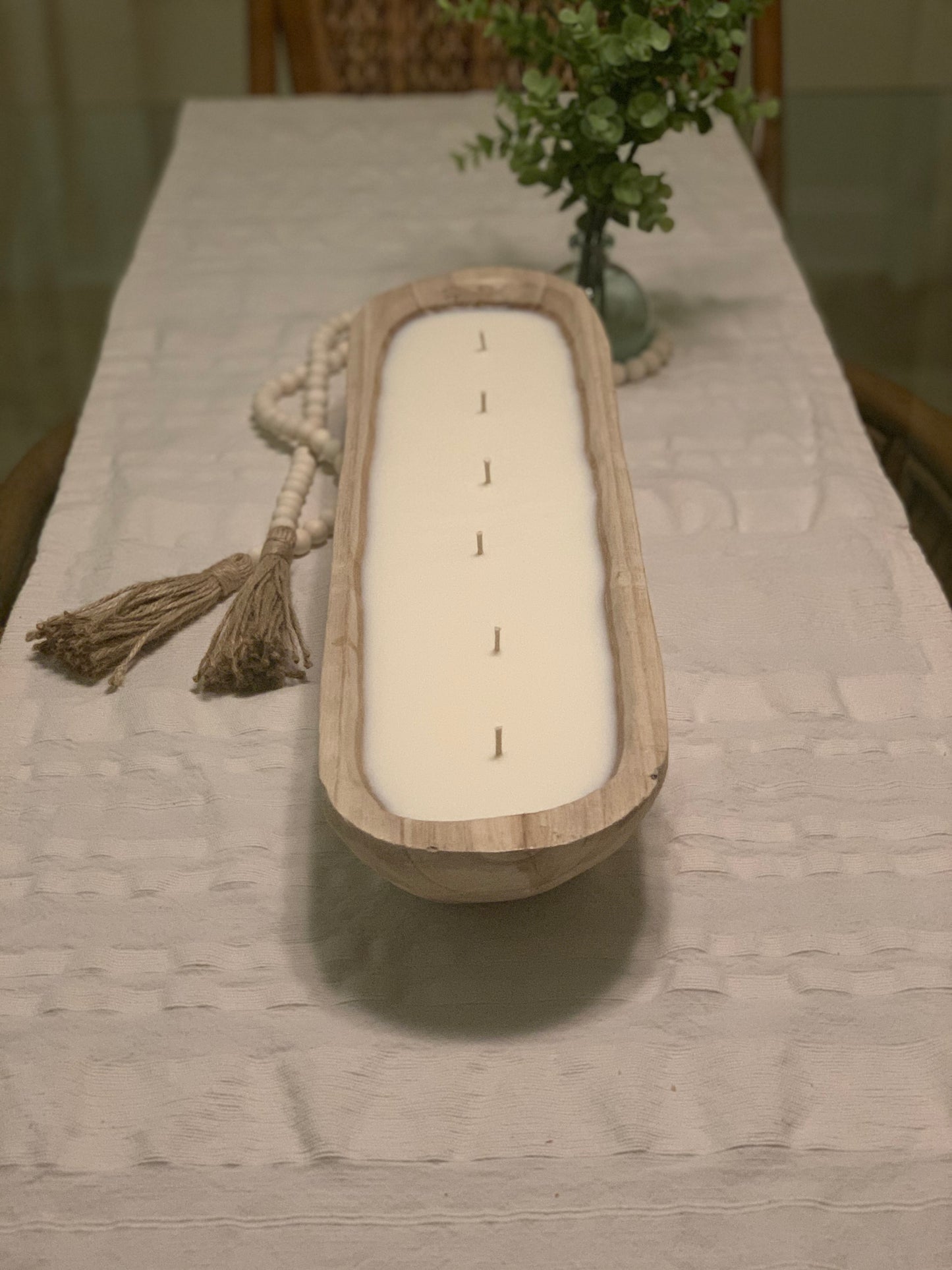 24" 6-Wick Wooden Soy Wax Candle Mega Yacht