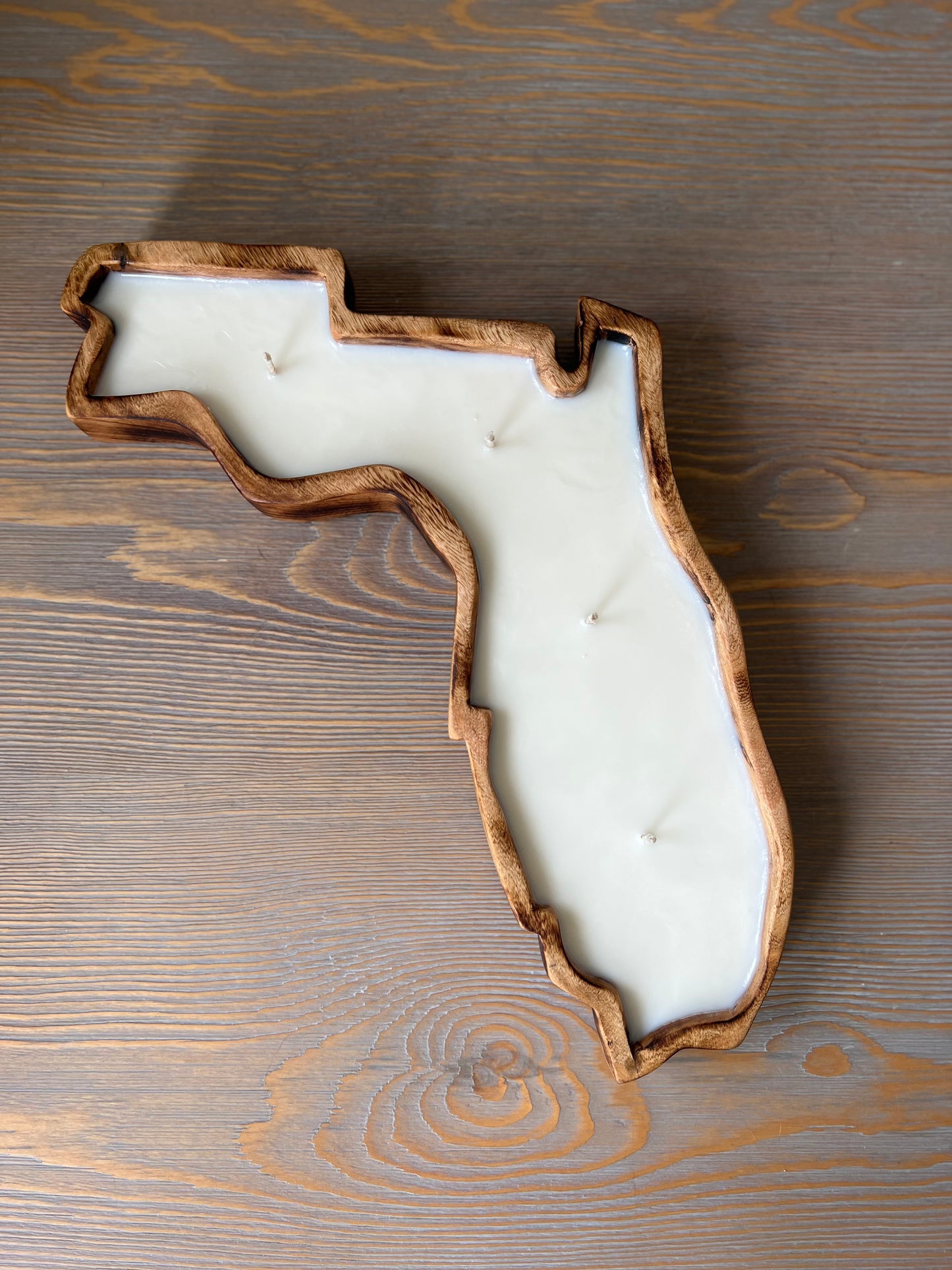 State of Florida Wooden Soy Wax Candle